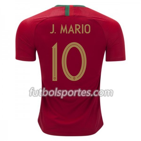 Camisetas Portugal J.Mario 10 Primera Equipacion Mundial 2018